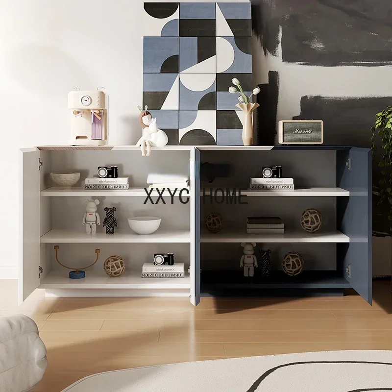 

Итальянский шкаф для прихожей в стиле легкой роскоши, тумба для обуви и витрина для гостиной