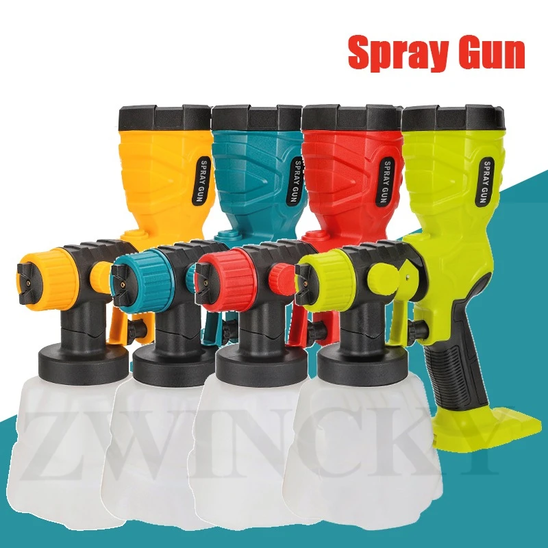 

Электрический пистолет-распылитель 1200 мл, распылитель краски, автомебель, стальное покрытие, аэрограф для Makita/Bosch/Dewalt/Milwaukee/Ryobi 18 В,