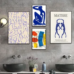 Matisse Abstract Character Line Portrait Mural Poster Kraft Club Bar Paper Poster Wall Art Painting Bedroom Study Stickers