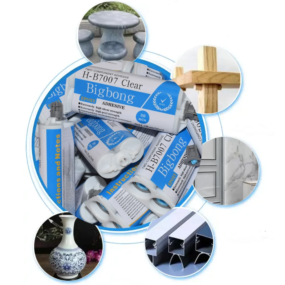 100 Stück 50ml Epoxidharz 1:1 Klebstoffe AB-Kleber Transparenter Dichtungskleber Strukturklebstoffe für 50ml 1:1 Klebepistole Dichtungspistolen – Detail 6