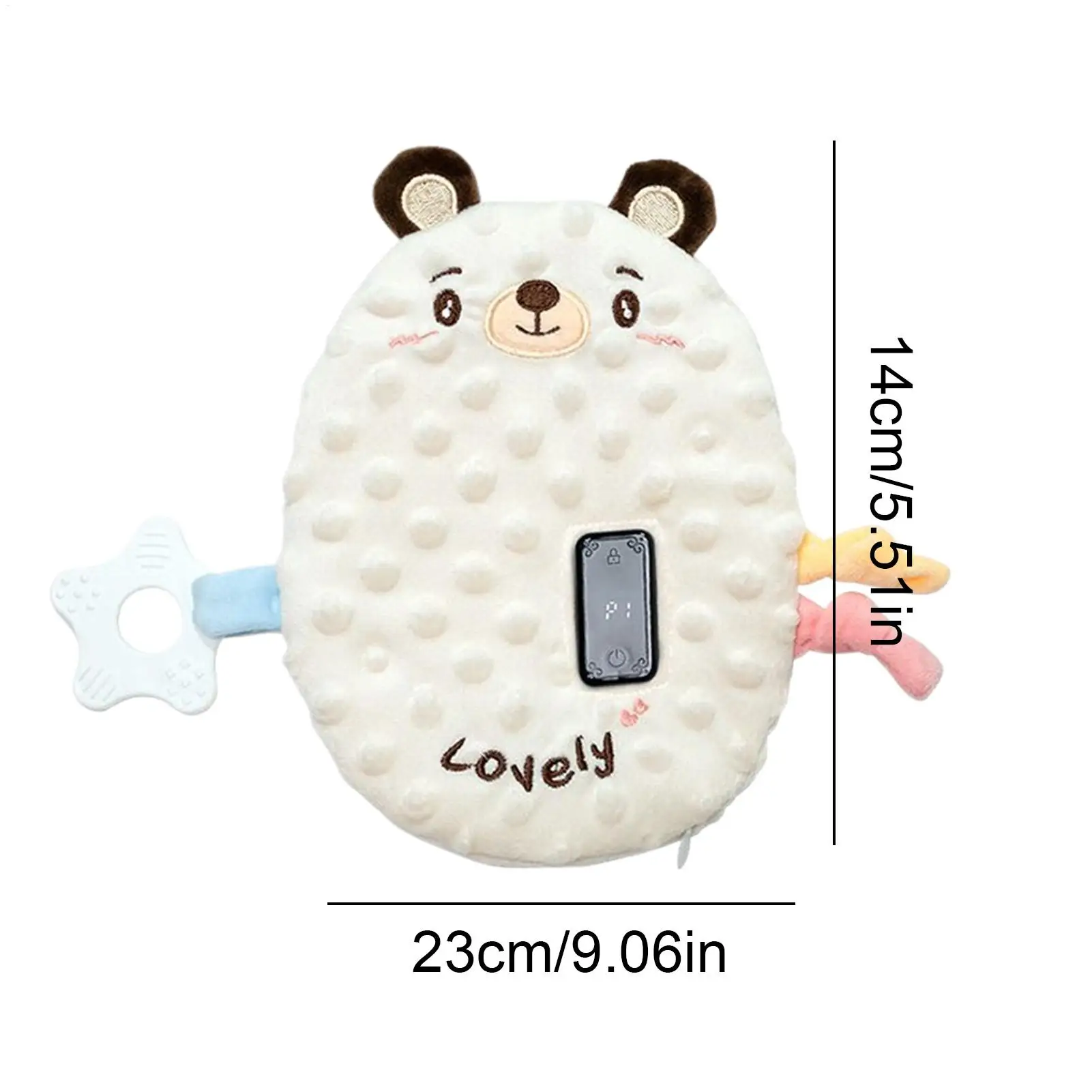 Bebê chupeta dos desenhos animados da criança vibratória calmante sleep aid modos de vibração ajustáveis boneca de pelúcia para crianças meninas brinquedo sensorial