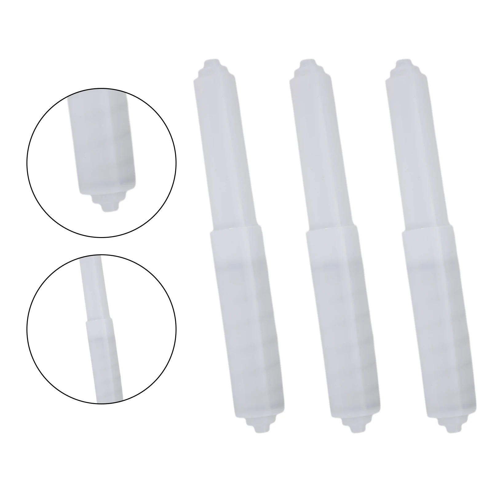 Rollo de papel higiénico para baño, husillo de rollo de papel higiénico con resorte, caja de pañuelos de repuesto, soporte de papel de inserción, núcleo de rollo, 3 uds.
