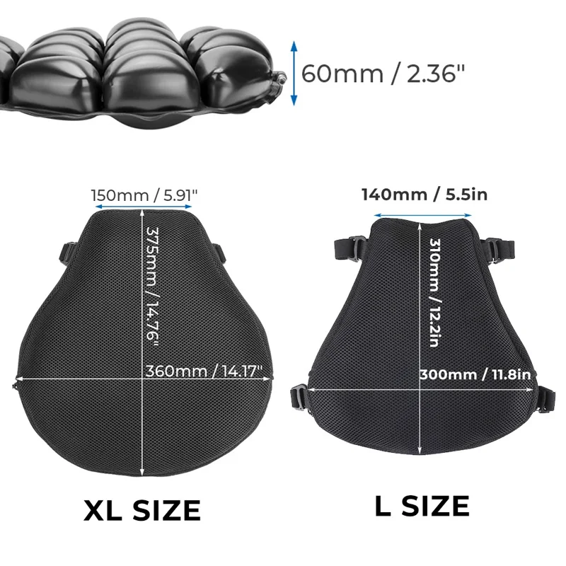 Motorcycle Seat Cushion Air Pad Motorcycle Seat Cushion Cover Universal For R1200GS R1250GS For CBR600 Z800 Z900 For GSXR 600