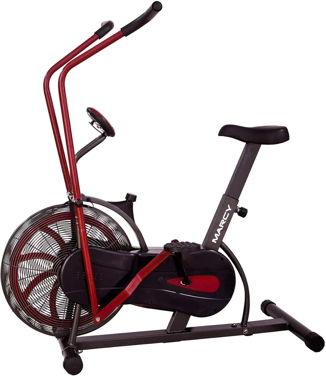 Air-Resistance Exercise Fan Bike With Dual Acction Handlebars