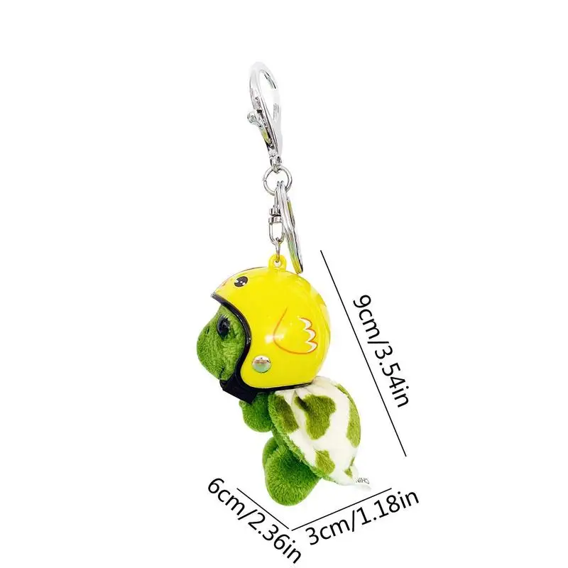 Cute Cartoon Little Turtle Soft Plush Doll Keychain Tortoise Bag Pendant Kids Toys Car Keyrings Men Women Animal Keychain