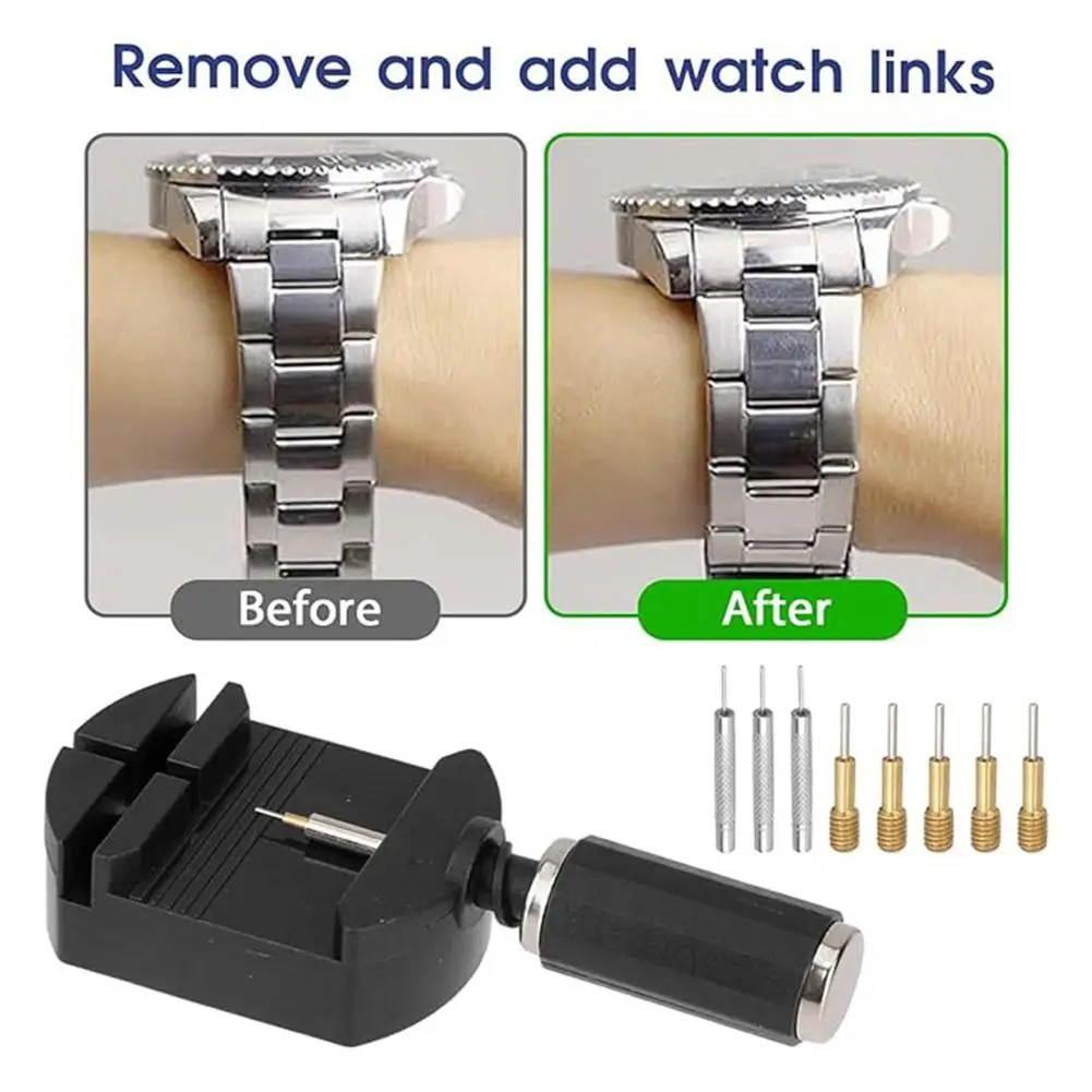 Watch Link Removal Tool Kit, Watch Band Tool Strap Chain Pin Remover Repair Tool Kit For Watch Band Strap Adjustment