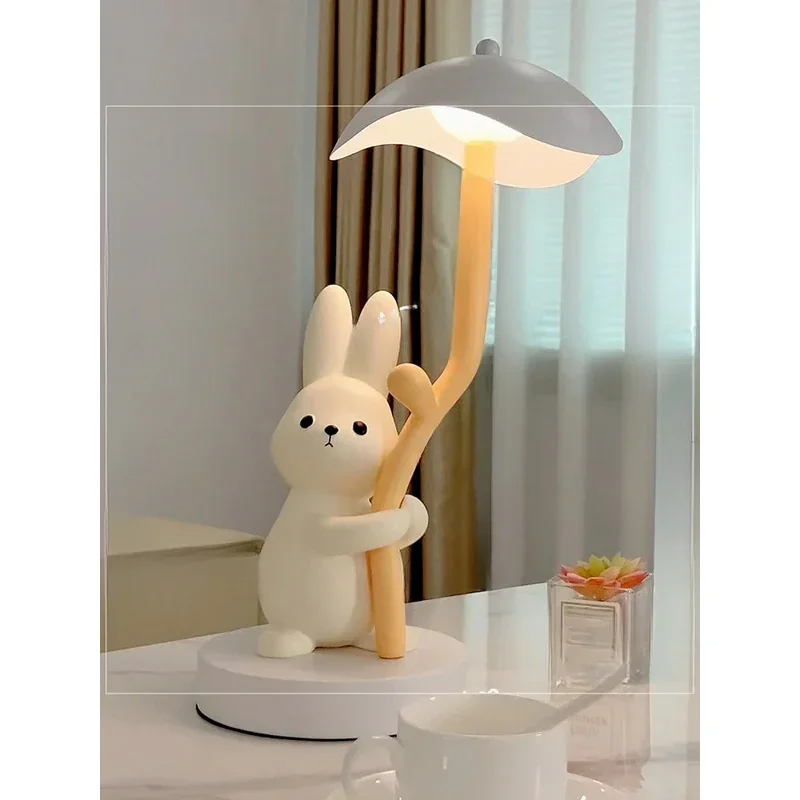 Rabbit Atmosphere Bedside Lamp, Bedroom Cabinet, High Value Nightlight