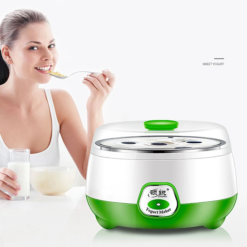 Yogurt Maker 1000ml Automatic Stainless Steel Yogurt Machine Household DIY Tools 220v Chinese Regulation  Wholesale