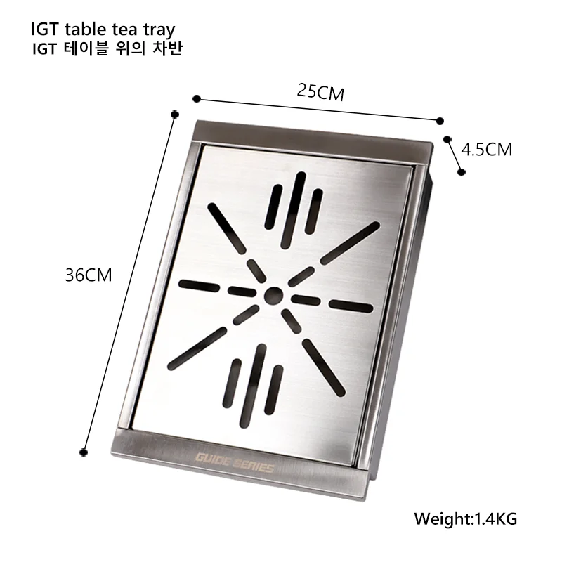 IGT table Tea tray,Stainless steel tea set