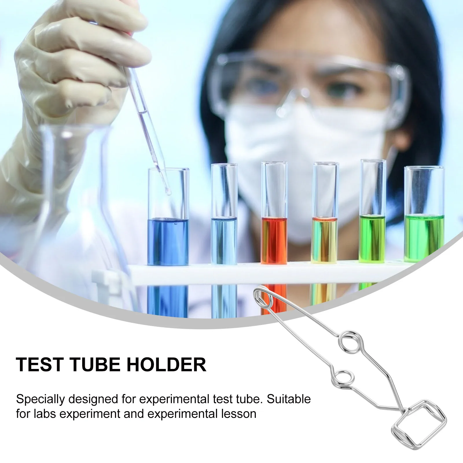 

5 Pcs Multifunctional Iron Test Tube Clamp Tubes Laboratory Accessory Pipe Steel Wire Parts