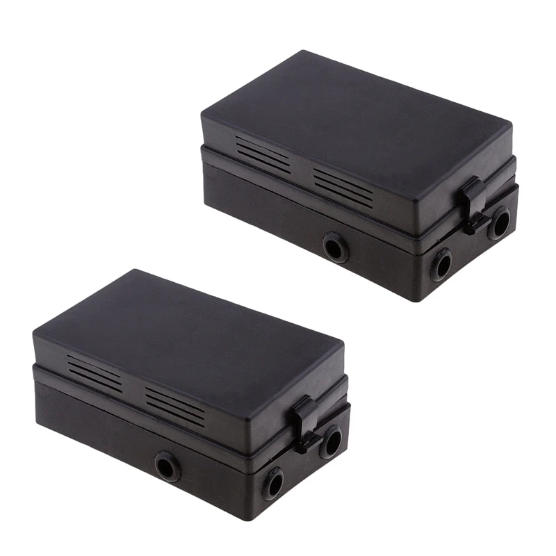 2X Car Blade Fuse Holder Relay Socket Black Box 18 Way Blade Fuse Holder Car Automotive Insurance For Automotive Marine