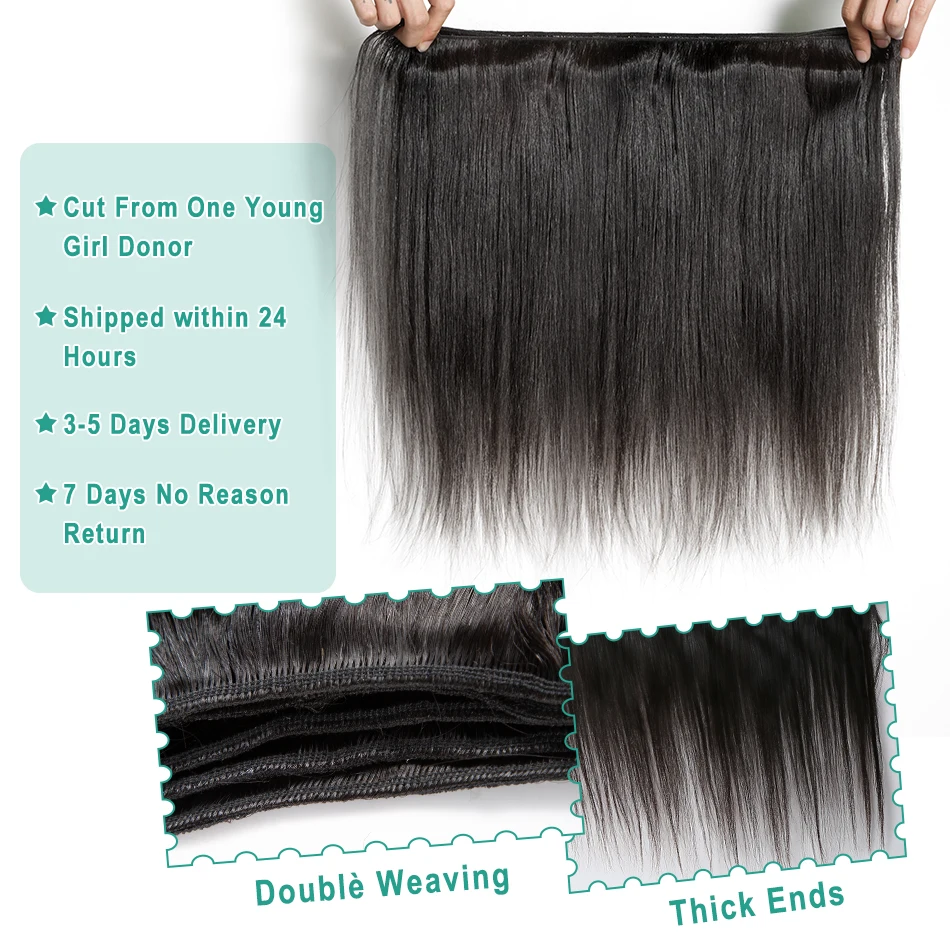 خصلات شعر بشري مستقيم بعظم ميلودي ، شعر برازيلي ، خصلات مموجة ، وصلات شعر ، 36 بوصة ، 38 بوصة ، 40 بوصة ، 30 بوصة