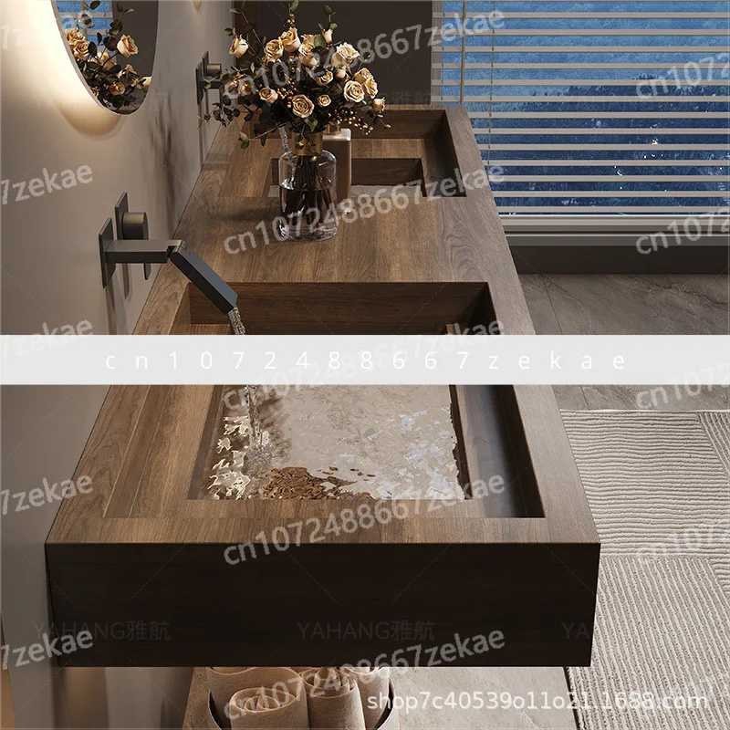 

Transparent glass bottom can be customized washbasin light luxury high-end bathroom washbasin hotel washbasin