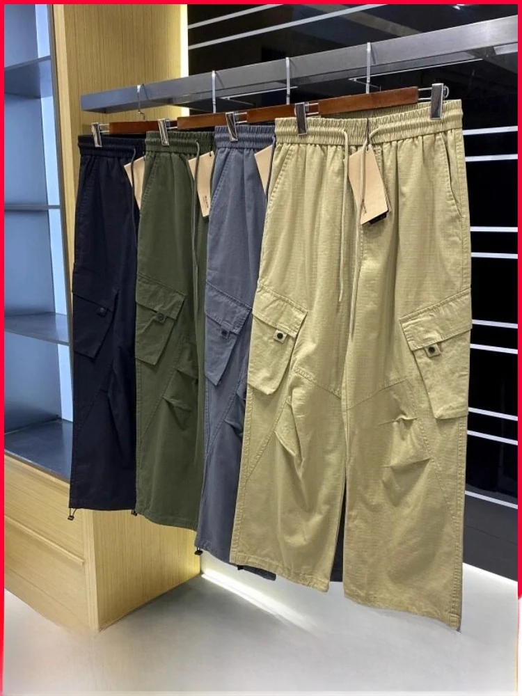 

Retro American Sle Men's Outdoor Workwear Pants Straight Leg Casual Trousers Autumn Winter New Arrival Comfortable Cotton