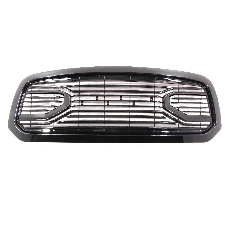 Suitable for Dodge Ram 1500 2014-2018 Pickup Truck Front Bumper Grill Replacement Shell Shiny Black Front Grille