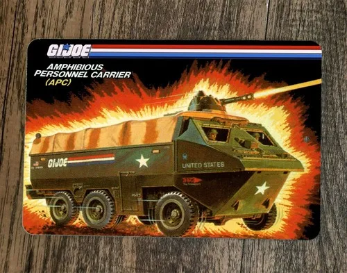 Amphibious Personnel Carrier  Metal Wall Sign GI Joe Poster