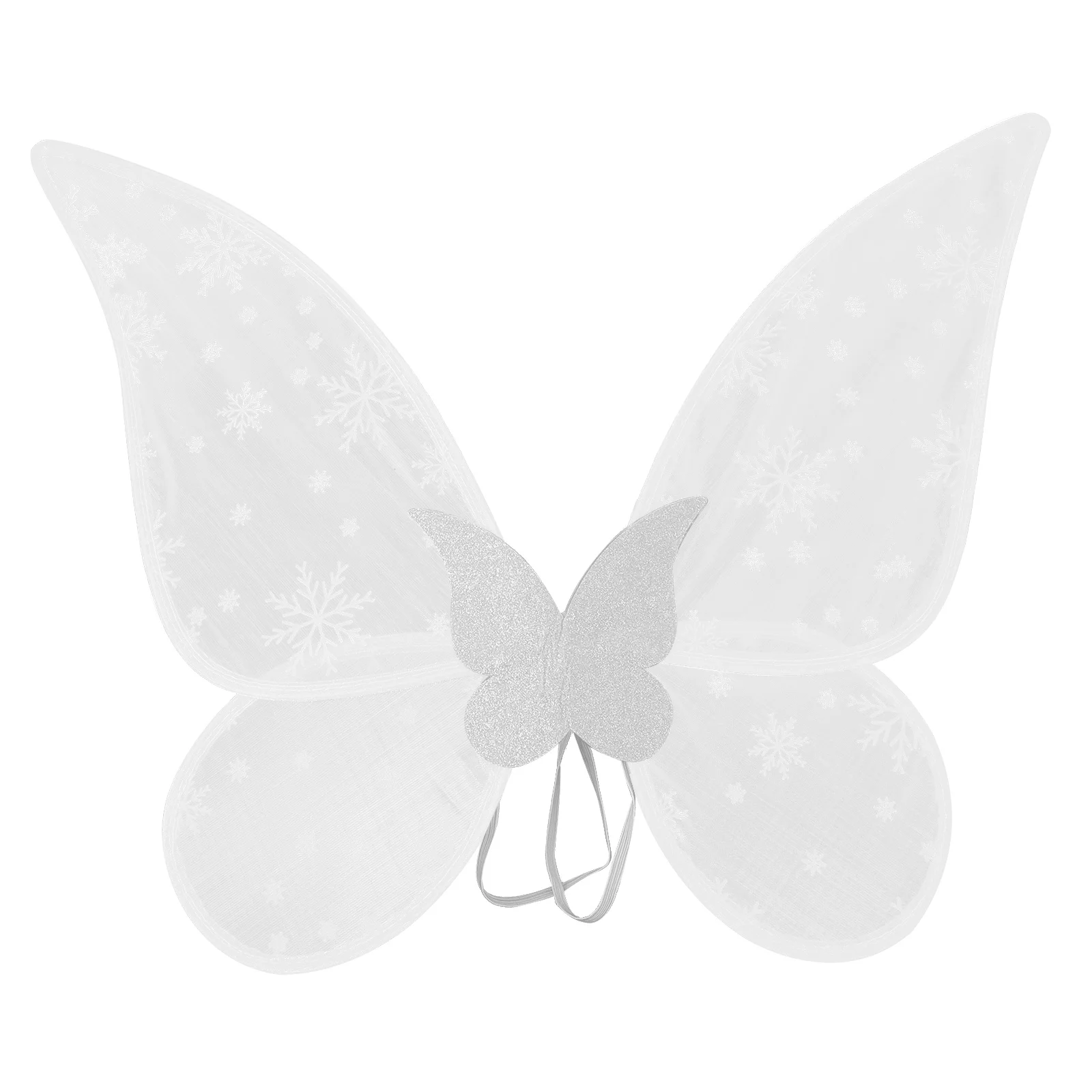 Snowflake Butterflies Wing Fairy Wings For Girls Kids Costume Party Dress Up Cosplay Role Play Photo Prop Accessory