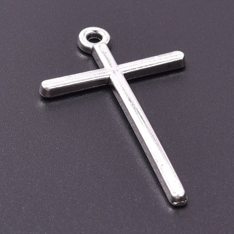 6pcs Religious Metal Retro Silver Color Cross Pendant Charms For Jewelry Making Bulk Christ Jesus Pendants DIY Necklace Earrings