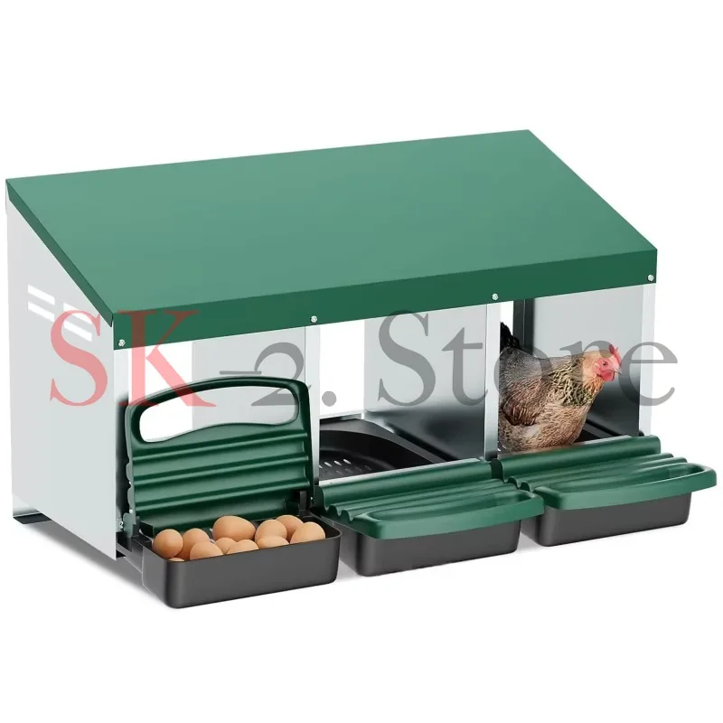 Chicken Nesting Box for Laying Eggs Poultry Nest Boxes Wall Mounted/Floor Use for Ducks Chickens Poultry Backyards Farms