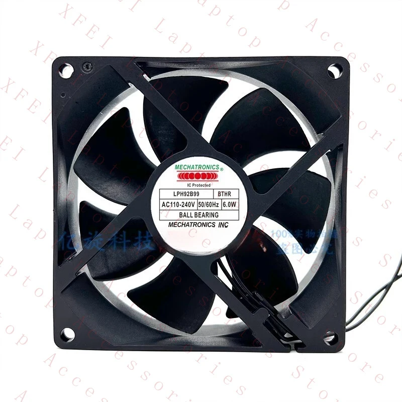 

D FOR Mechatronics LPH92B99-BTHR AC100 ~ 240V 0.6W 9.2CM 2-Wire Cooling Fan