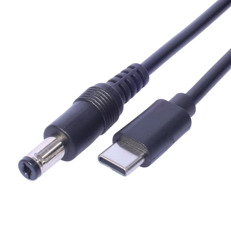 Draagbare tabletkabel, type C mannelijk naar DC5,5x2,1 mm mannelijke stekkerverlengingsdraad
