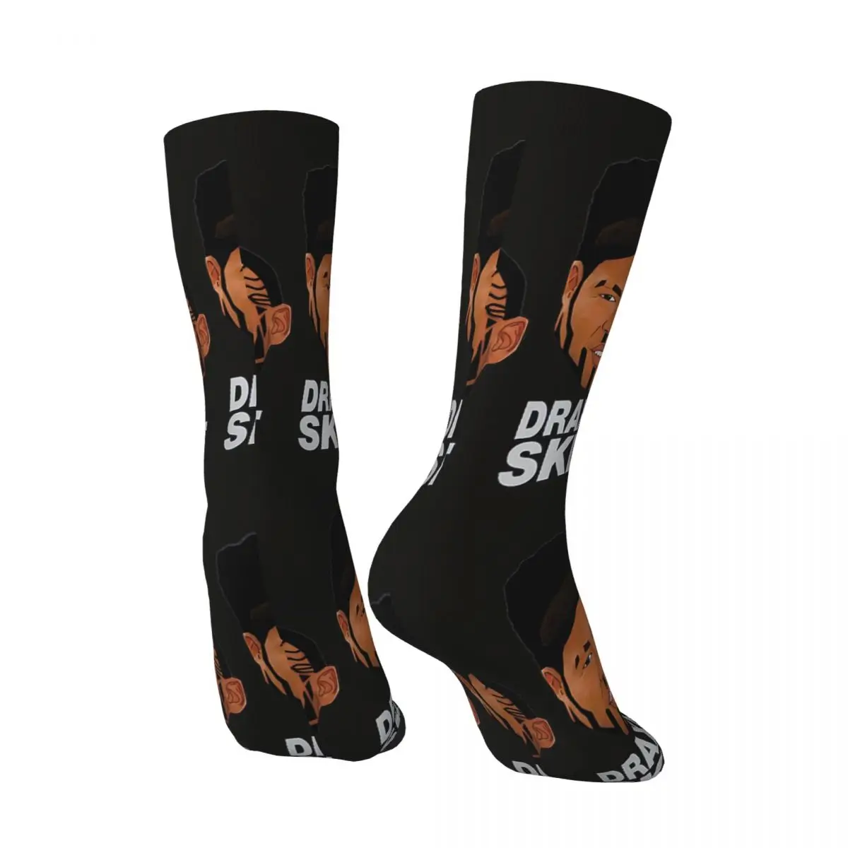 Hip Hop Retro Key & Peele Draxx Them Sklounst Crazy Men's Compression Socks Unisex Terrorist Harajuku Seamless Printed Crew Sock