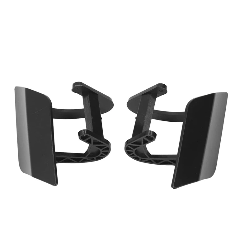 2 PCS Headlight Washer Cover With Bracket Black ABS For Mercedes-Benz C-Class W204 2007-2011 2048802124 2048802224