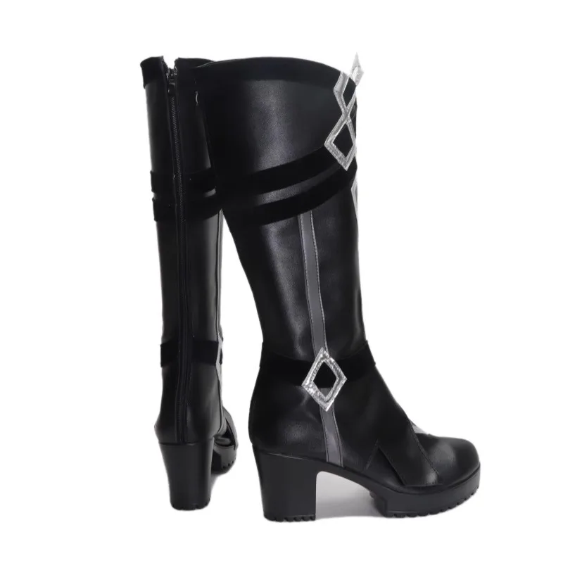 Fatui Harbingers dla kobiet męskie buty Genshin Impact kapitan przebranie na karnawał maska ​​buty jedenastu Natlan akcesoria na Halloween