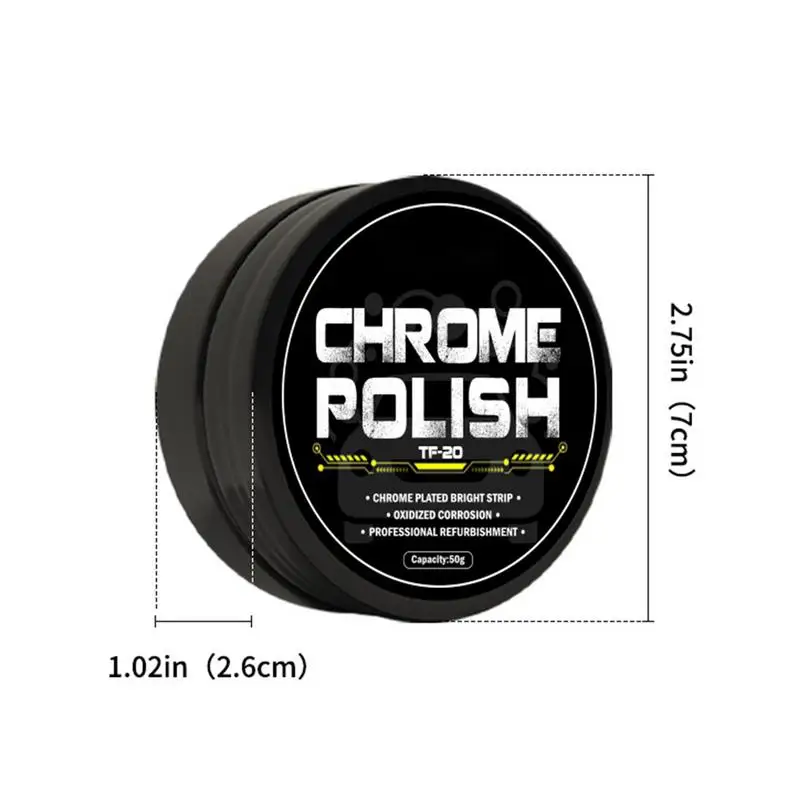 Metal Cleaner And Polish Car Emblem Buffing Compound Car Chrome Plate Retreading Agent Metal Polish Restorer Car Rust Removal