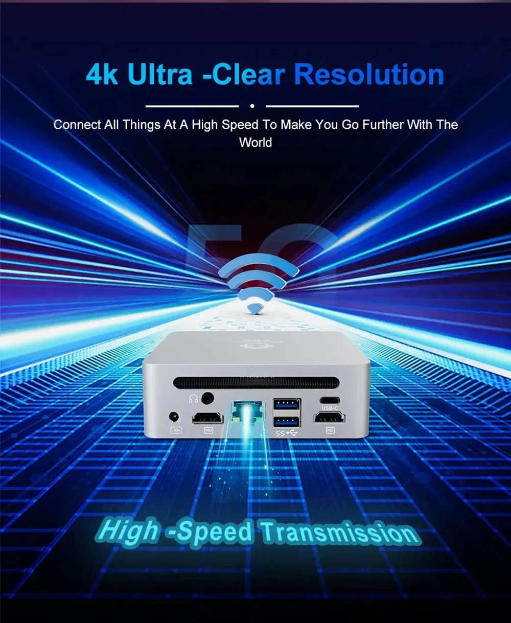 AMD Gaming Mini PC Ryzen 7 7730U 9 5900HX Windows 11 Pro 2xDDR4 2xNVMe Gamer Desktop Computer 3*8K Display HTPC WiFi6 BT5.2
