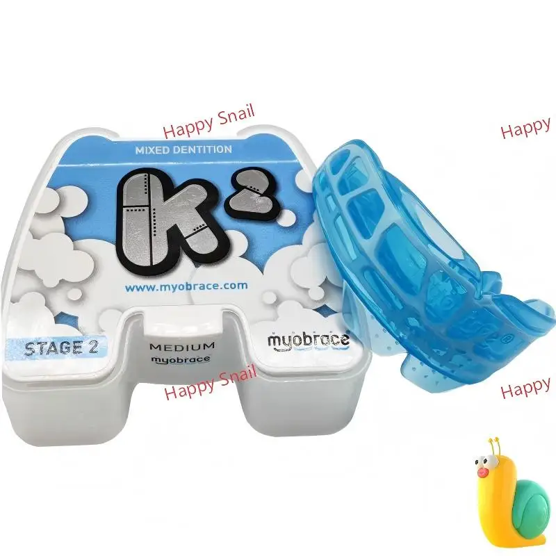 Myobrace K2 Orthodontic Trainer，Dental Appliance,MRC Teeth Straightener for Kids5-10Years，Malocclusion Crowding Fix,Genuine