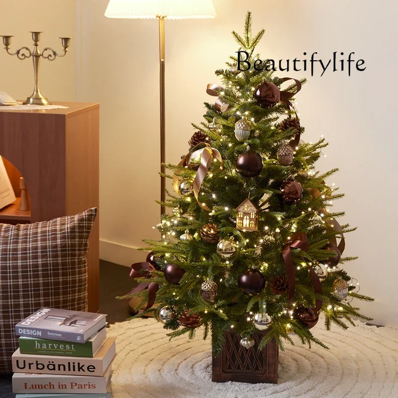 

arbolitos de navidad 1.5/1.8 M Luxury Christmas Tree Package Small 2.1 M Christmas Tree Home Decoration Scene