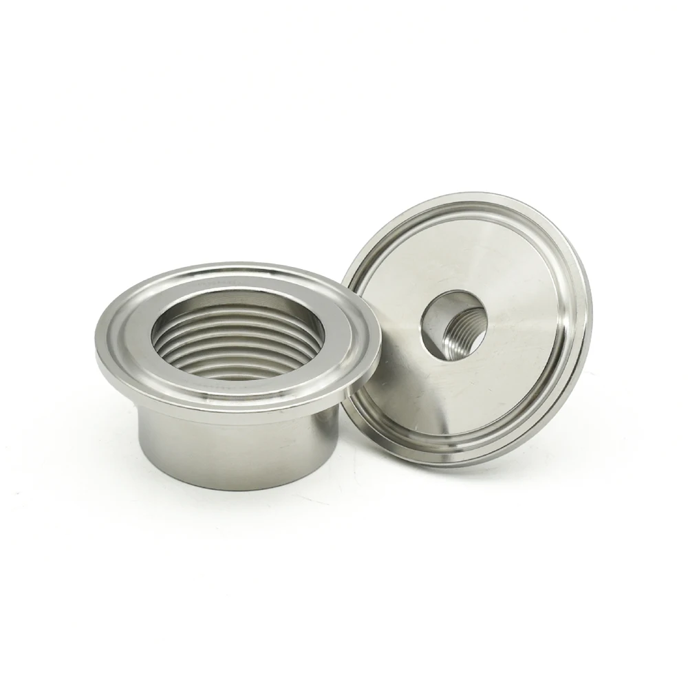 Tri Clamp BSPT Internal Thread Short Joint - SS304 Food Grade Leak-Proof for 1/4