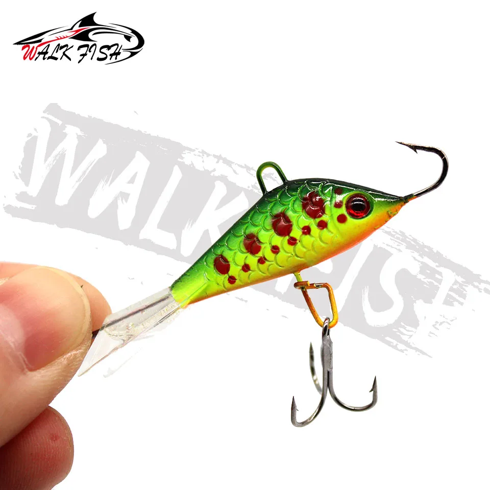 WALK FISH 7.5g 9g 10.5g 18g Sinking Ice Jig Lure Balancers For Winter Fishing Goods Wobbler For Pike Crankbaits Fishing Tackle