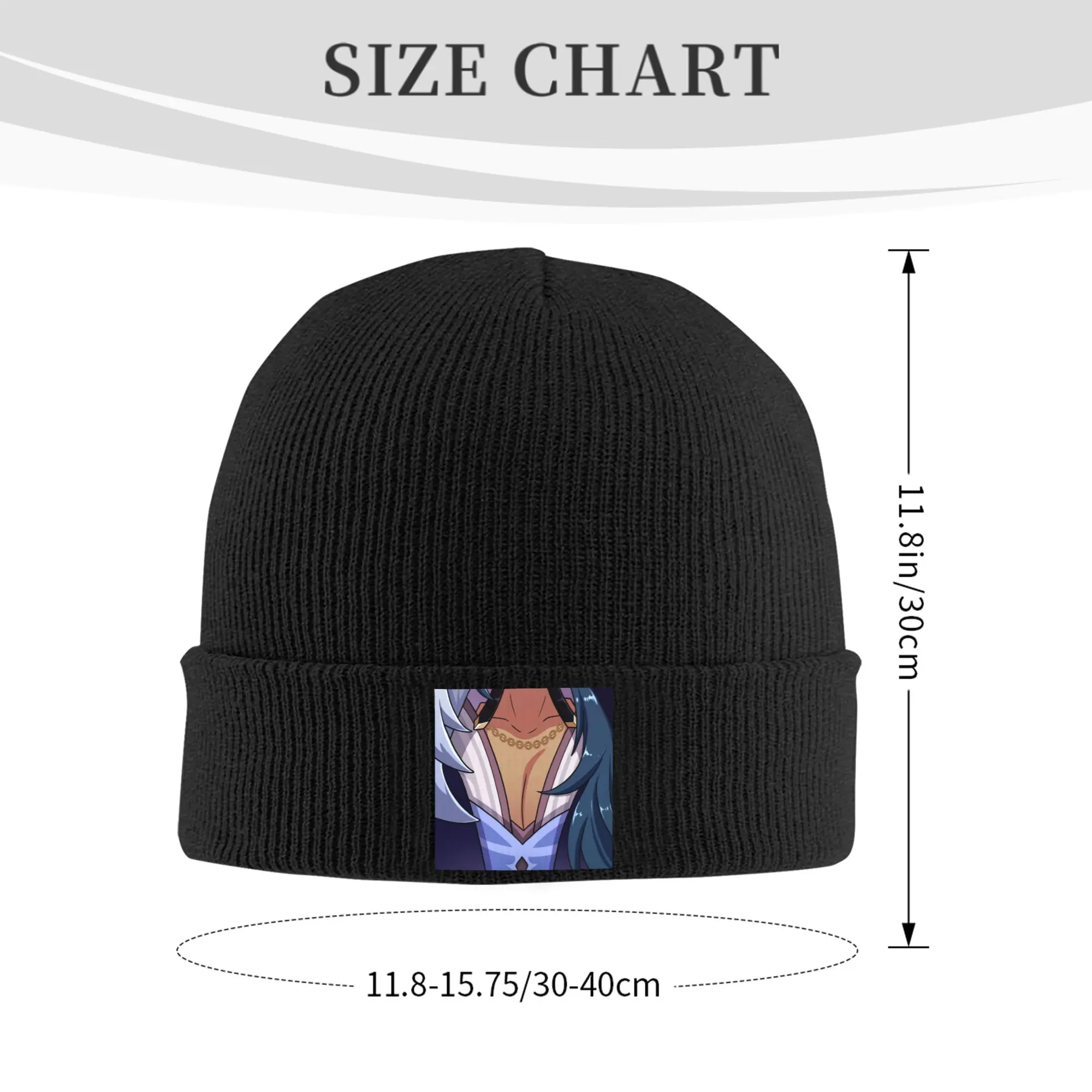 Genshin Impact Kaeya Tiddies Skullies Beanies Caps Unisex Winter Warm Knitted Hat Adult Anime Game Bonnet Hats Outdoor Ski Cap