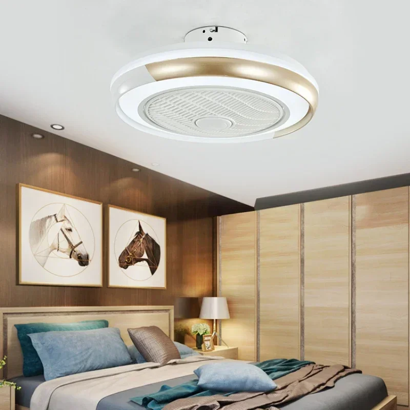 Bedroom Household Ceiling Light Simple And Modern Thin Design With LED Fan110/220V