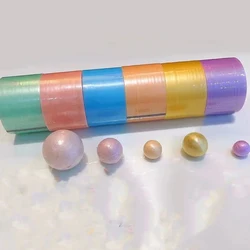 6 rollos de cintas adhesivas de bola, cintas adhesivas de colores para álbum de recortes de niños, bola adhesiva DIY, cinta de bola relajante para el estrés, cinta rodante, regalos, 테이볼