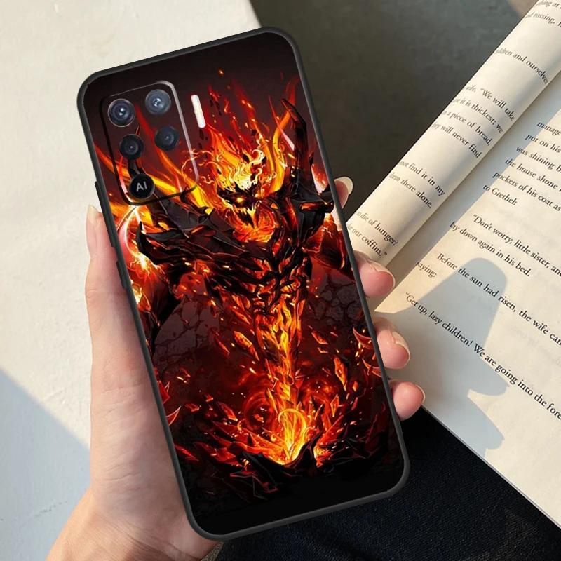 Shadow Fiend Dota 2 Case For OPPO A57S A54 S A16 A76 A96 A5 A9 A31 A53 A15 A52 A72 A91 A74 A94 A17 A57 A77 Cover