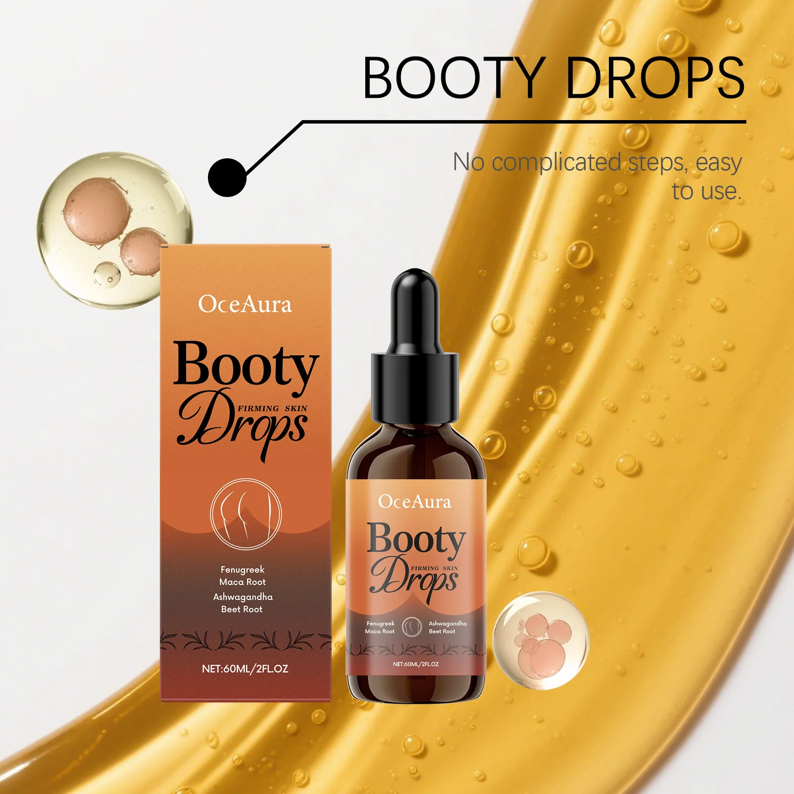 EELHOE الورك شركة جوهر شركة الجلد تخفيف الخشونة تعزيز مرونة تحسين الاسترخاء مثير طبطب شكل الورك تدليك جوهر #4