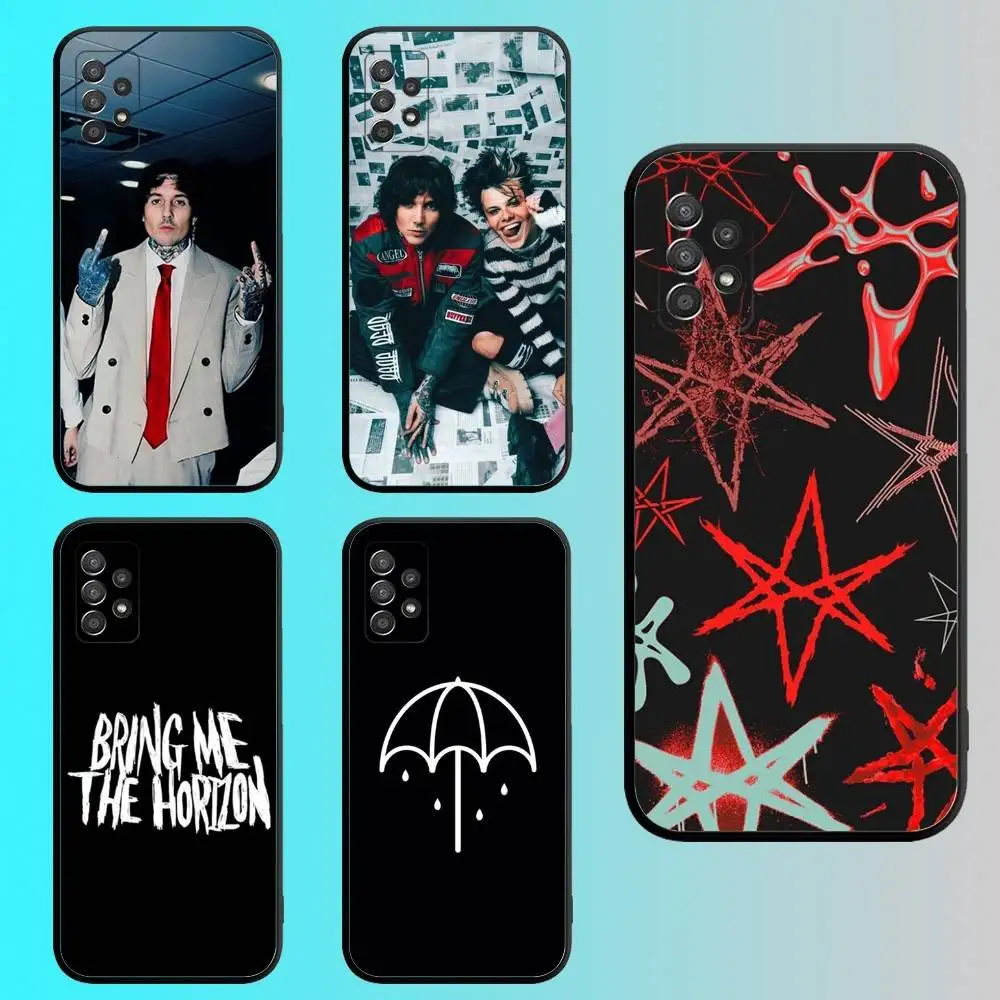 

B-Bring Me the H-HorizonS Phone Case For Samsung S 25,24,23,22,30,21,10,9,Ultra,Plus,Lite,FE,4G,5G Black Soft Case