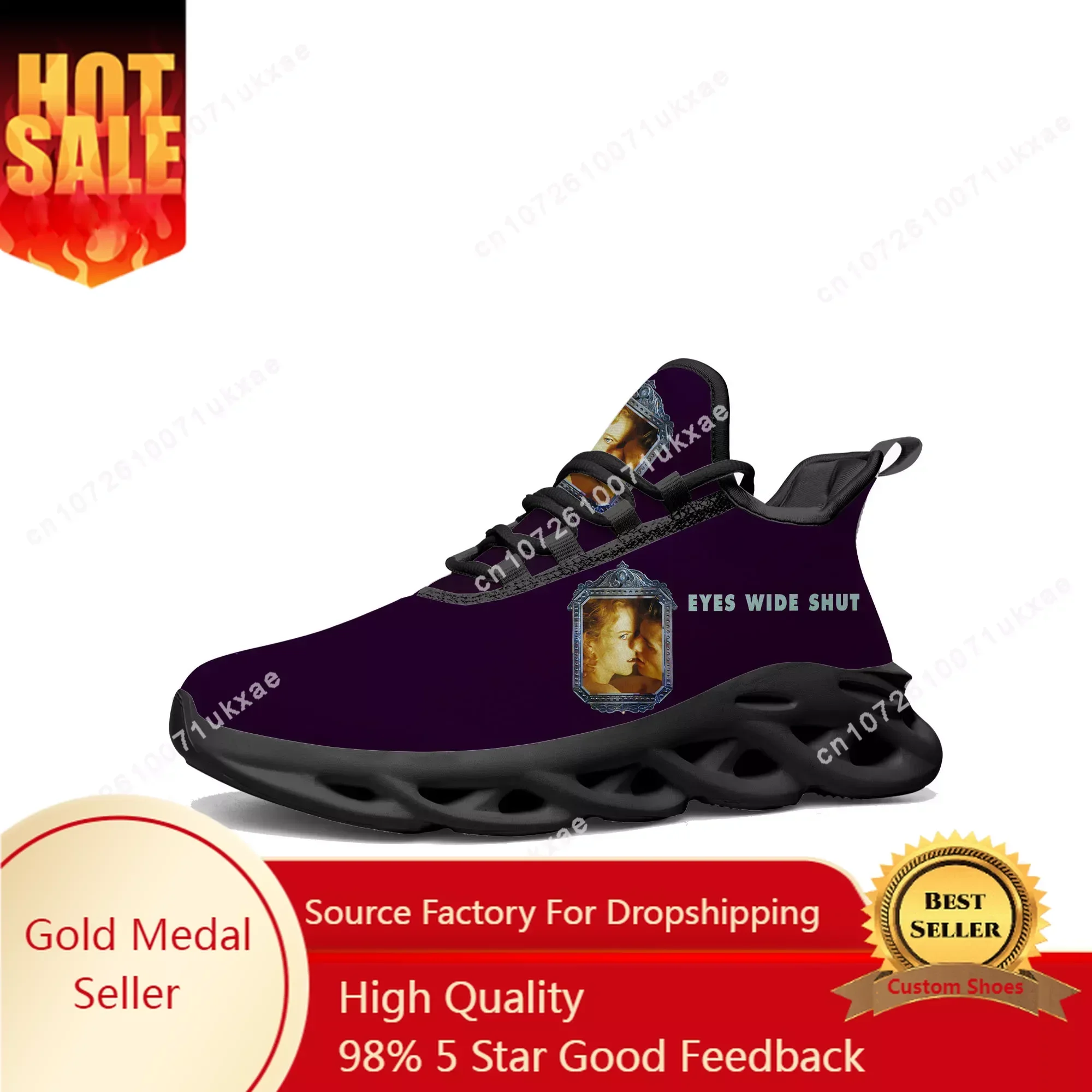 

Eyes Wide Shut Flats Sneakers Mens Womens Sports Shoes High Quality Tom Cruise Sneaker Lace Up Mesh Footwear custom made Shoe