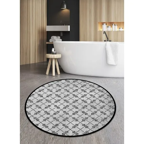 Ardizayn Soul-U Revan, 100x100 cm. Non-slip, Not Peel Leather Outsole Round Bath Mat, Mat