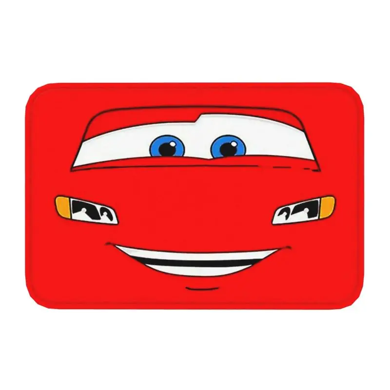 Custom Cartoon Lightning Mcqueen Cars Doormat Non-Slip Bathroom Kitchen Mat Living Room Door Floor Entrance Carpet Rug