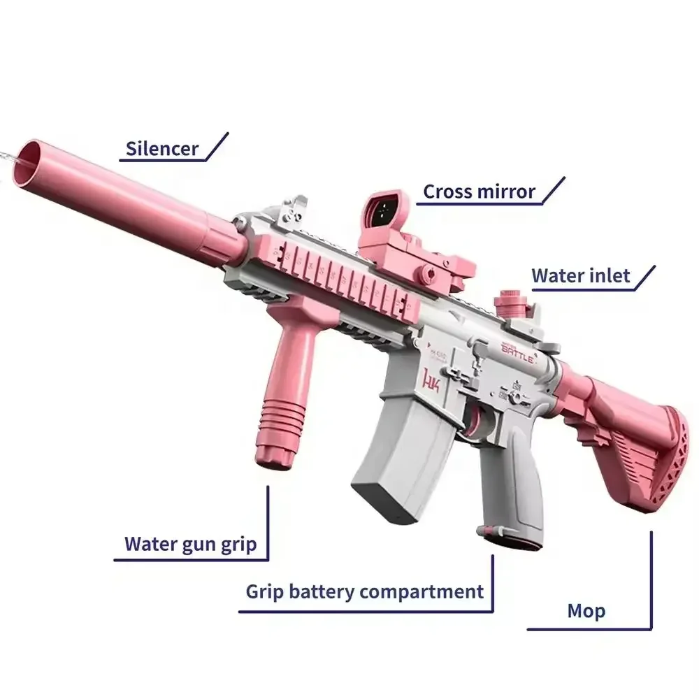 Nowy pistolet na wodę Zabawka elektryczna Wysokie napięcie Silne ładowanie energii W pełni automatyczne strzelanie Zabawka Letnia plaża CS Zabawka