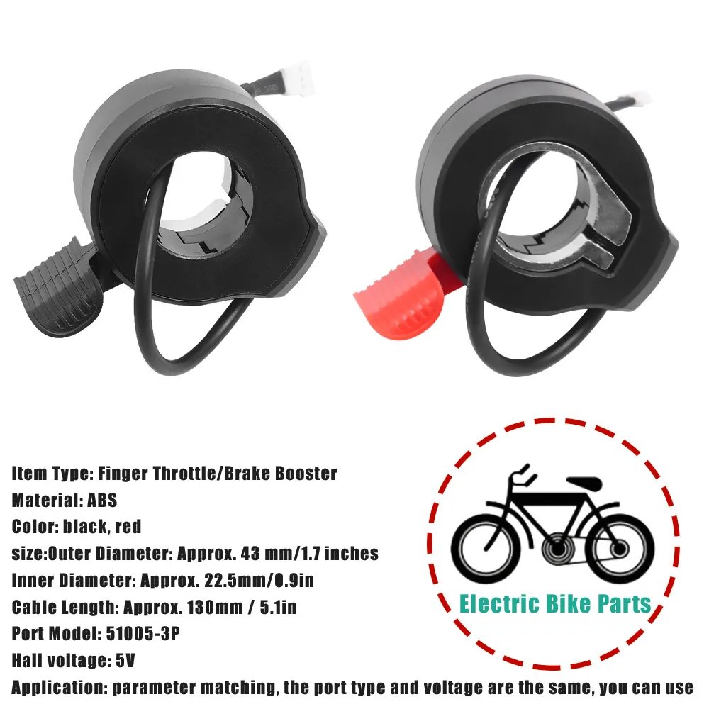 Scooter elettrico Finger Throttle Booster Hall Sensor Scooter elettrico acceleratore Grip Finger Brake Booster accessori per biciclette