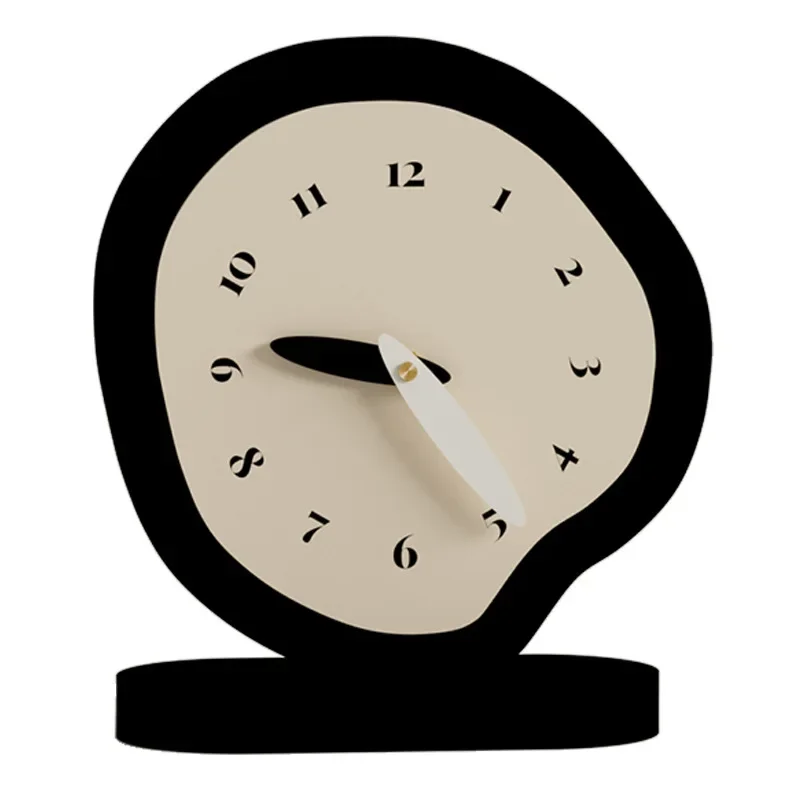 

Cream wind Internet celebrity living room entrance desktop ornament hour clock pendulum desktop silent creative