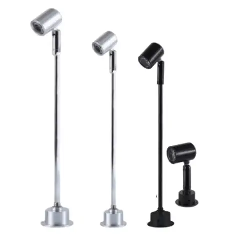 Mini holofote led ângulo rotativo 3w superfície montada para armário vitrine terrário joias lâmpada luzes de teto