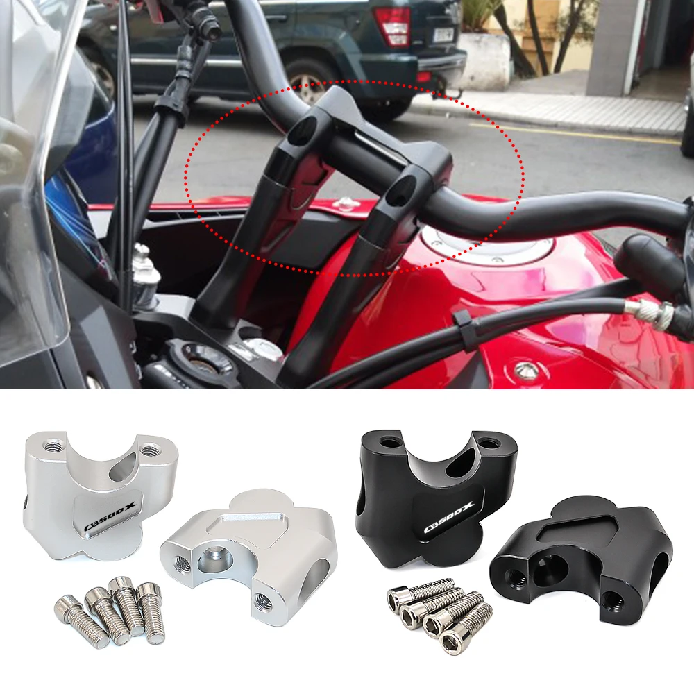 

New Handlebar Riser For Honda CB500X 2019 2020 Motorcycle Handle Bar Raiser Height up Moves Backward Adapter Clamp