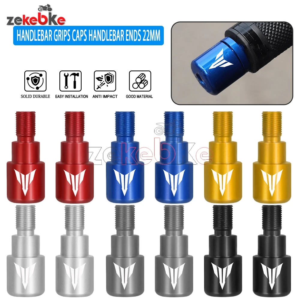 

22mm Handle Bar End Weigh For YAMAHA MT-125 MT-07 FZ-07 MT-09 MT-10 FZ10 MT125 Motorcycle Handlebar Grips Caps handlebar Ends