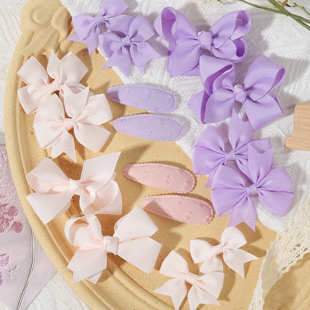 

8PCS/set Girls' Hair Accessories, Sweet Bow Hair Clips,BB Clips,Children's,Babies' Daily Wear Decoration Cute Hair Accessory Set